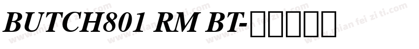 BUTCH801 RM BT字体转换